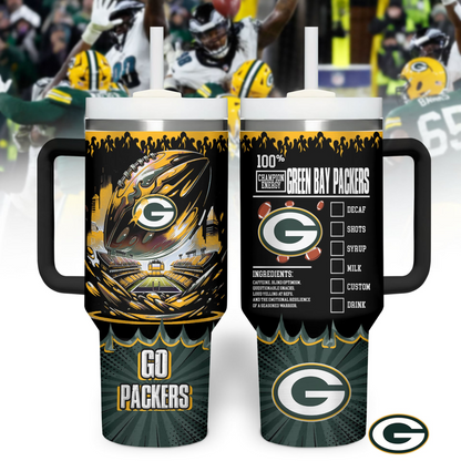GBP Premium NFL Champion Energy Tumbler 40oz DDT CTND
