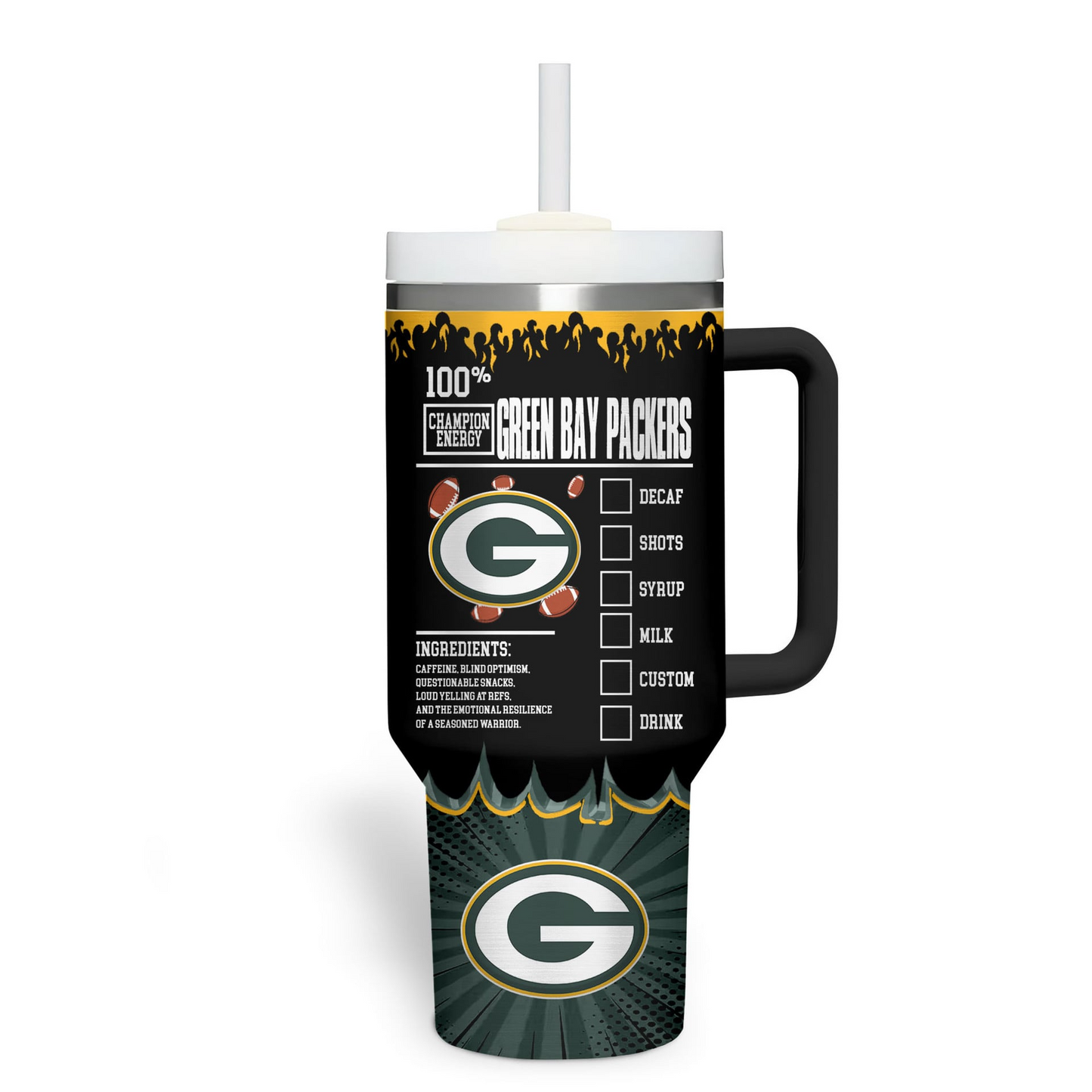 GBP Premium NFL Champion Energy Tumbler 40oz DDT CTND