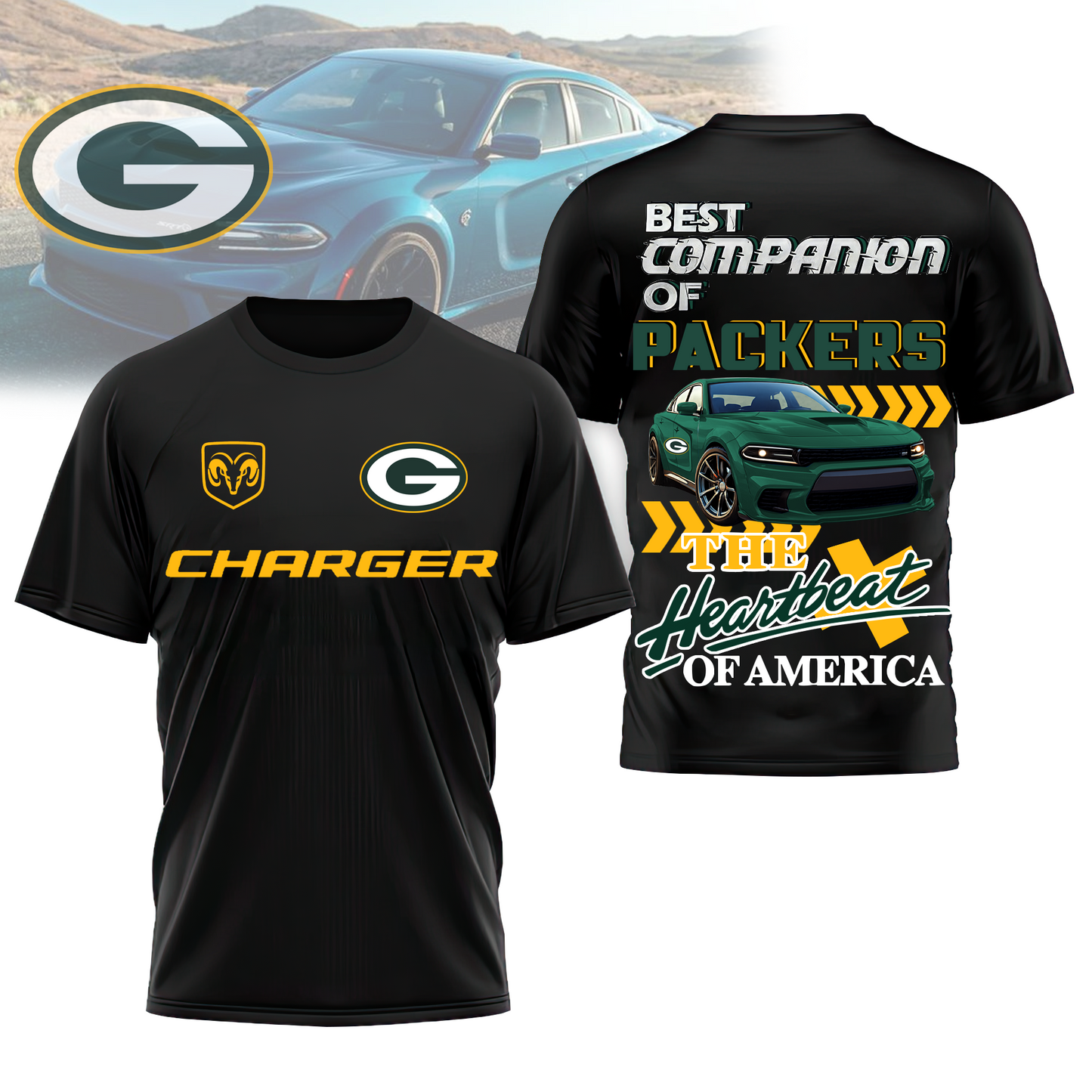 GBP Premium NFL DC Car 3D Shirt DDT CTND