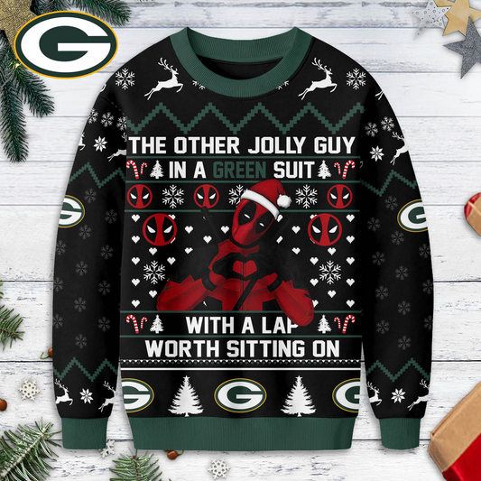 GBP Premium NFL Deadpool Christmas Ugly Sweater DDT NTL