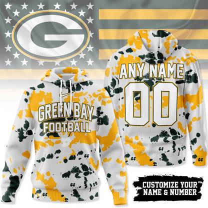 GBP Premium NFL Gridiron Splash Personalized Hoodie DDT CTND