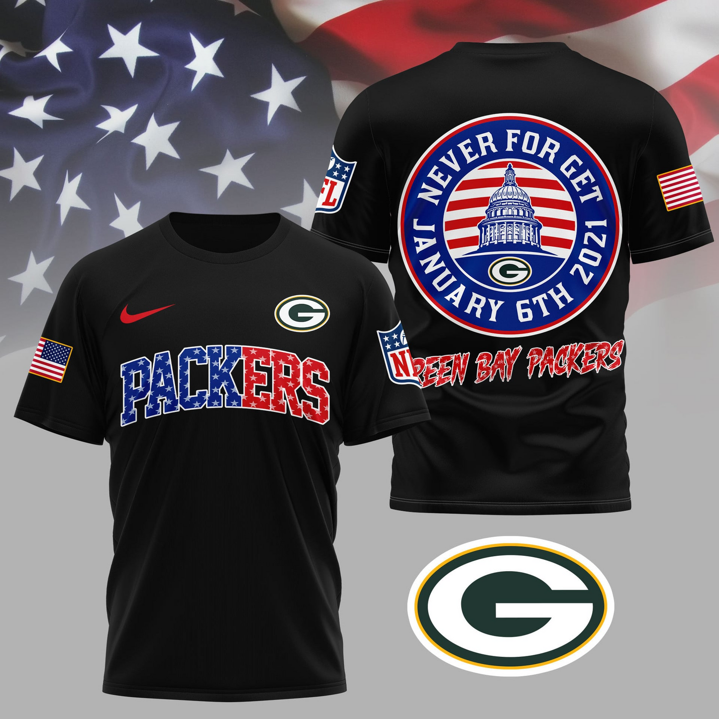 GBP Premium NFL Never Forget January 6th 3D Shirt DDT 281125 NTL