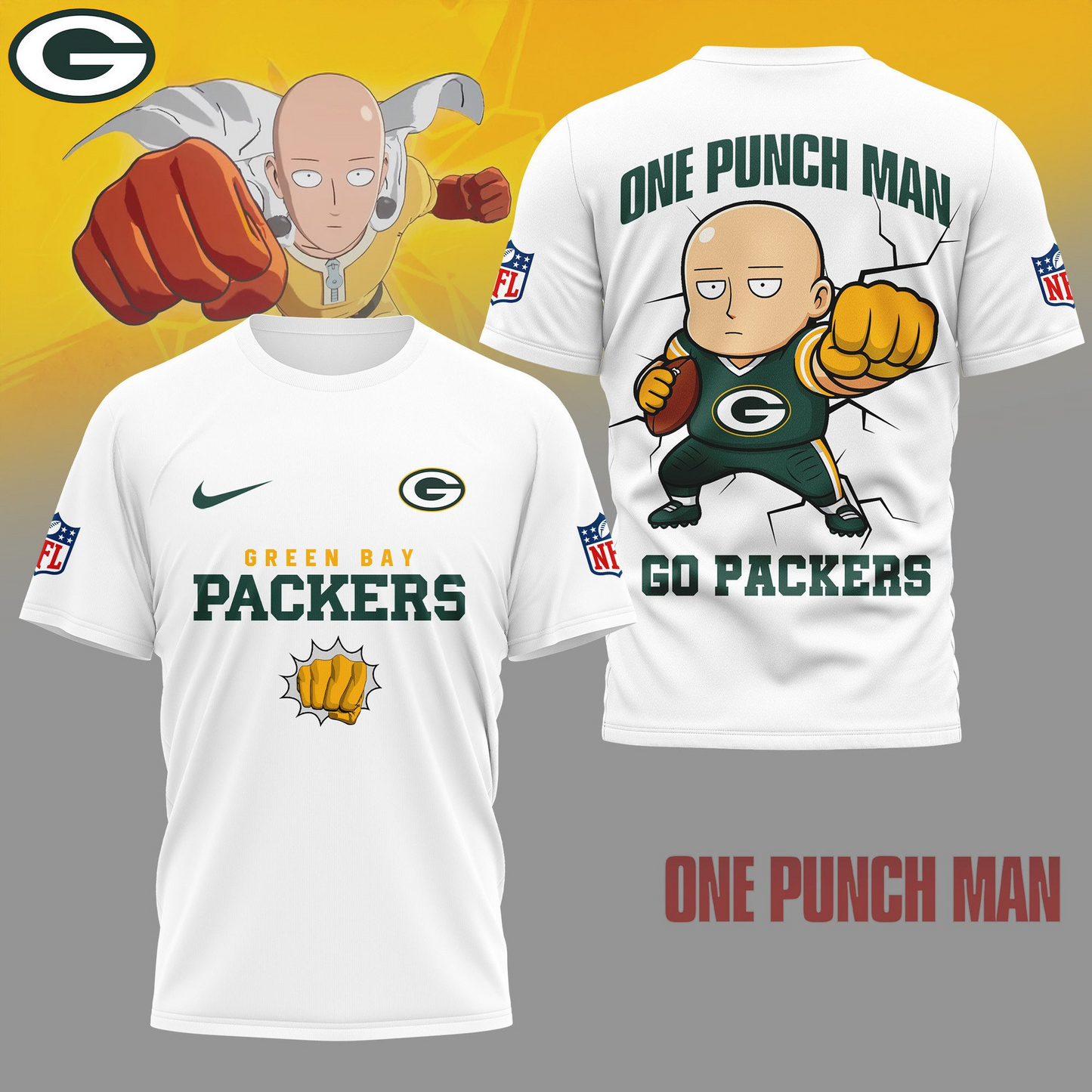 GBP Premium NFL One Punch Man Fan 3D Shirt DDT NTL