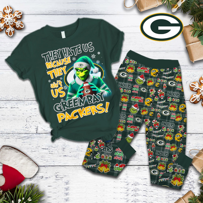 GBP Premium NFL They Ain't Us Grinch Pajamas Set DDT CTND