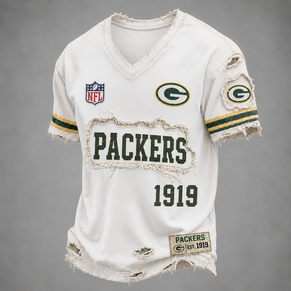 GB x NFL LUXURY V-Neck T-Shirt 3005 DatND DVT