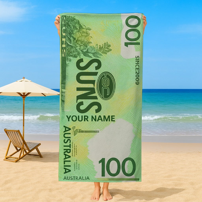 GCS x AFL $100 Personalized Beach Towel Gifts For Fan DDT CTND
