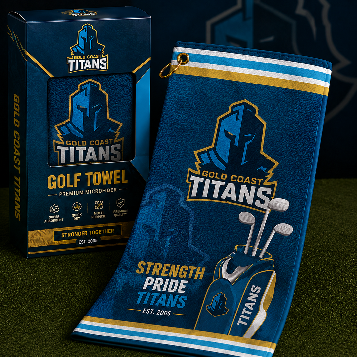 GCT NRL PREMIUM PERSONALIZED GOLF MICROFIBER TOWEL LIMITED EDTION