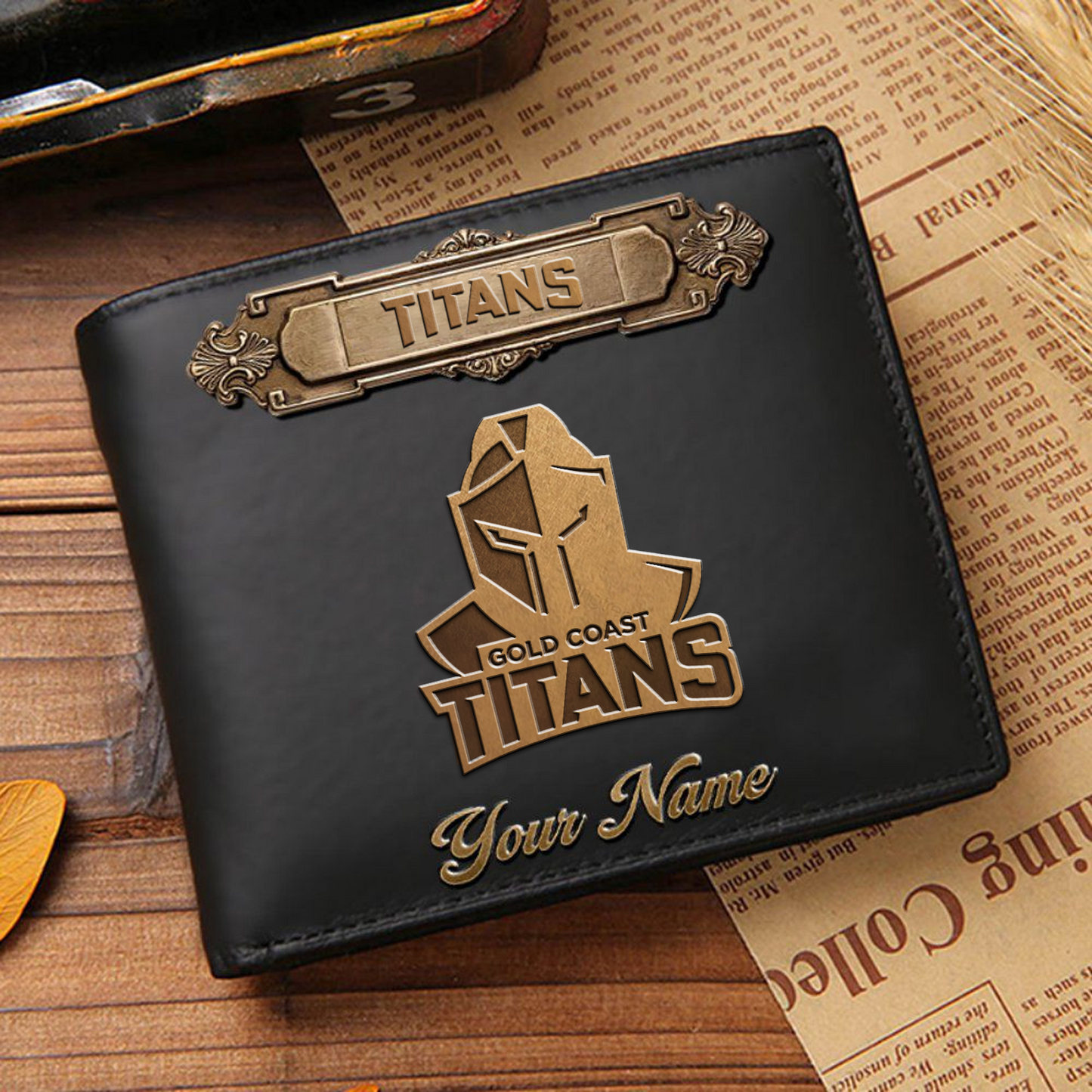 GCT x NRL Premium Leather Wallet - Personalized Edition DatND DVT