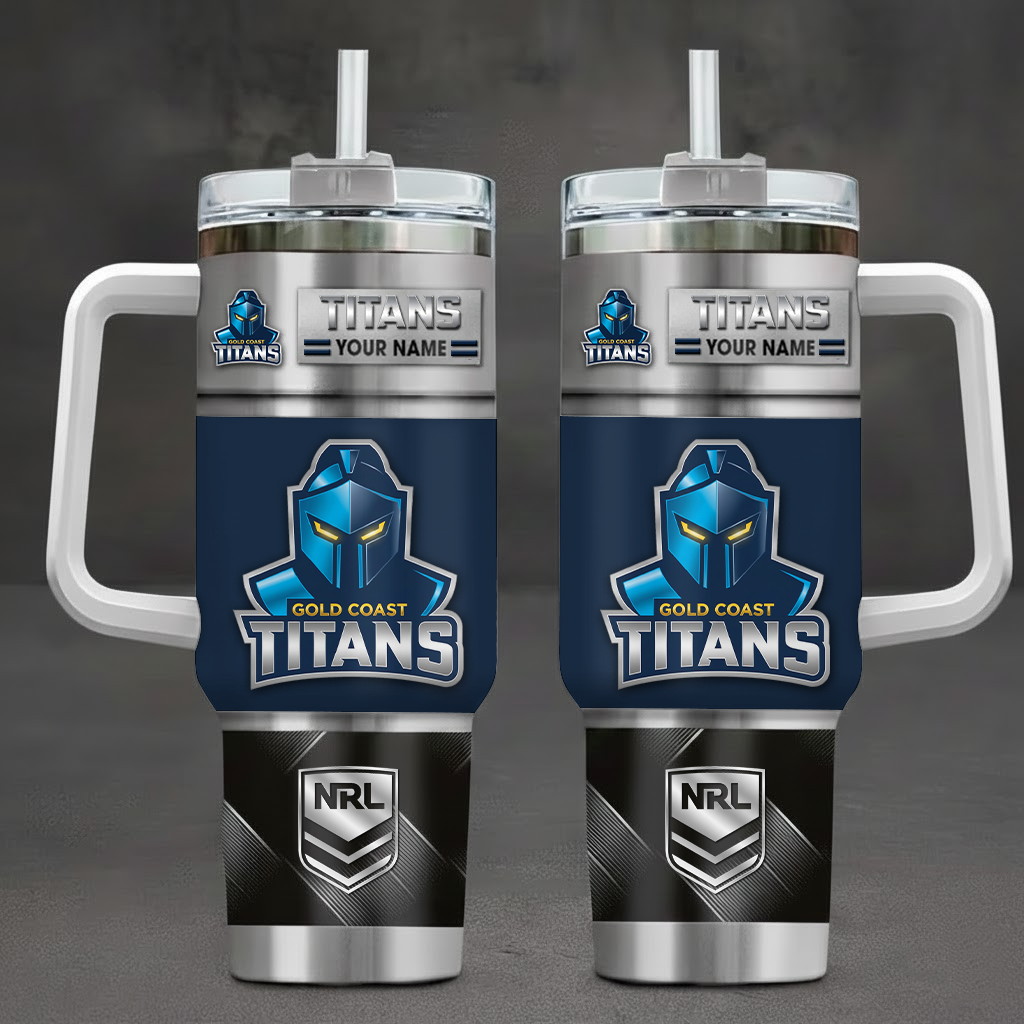 GCT x NRL Stainless Steel Tumbler With Handle DDT NTL