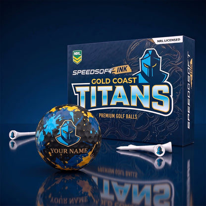 PREMIUM NRL X GCT EXCLUSIVE PERSONALIZED GOLF BALL SET LIMITED EDTION