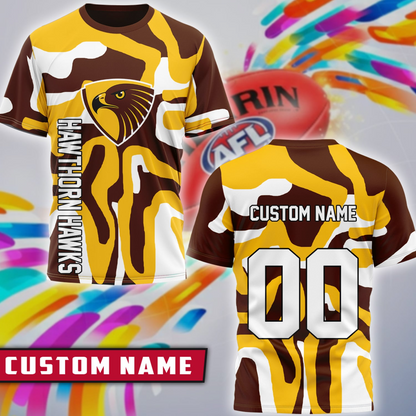 HAW x AFL Premium 3D Shirt Personalized Special Gift For Fan DDT CTND