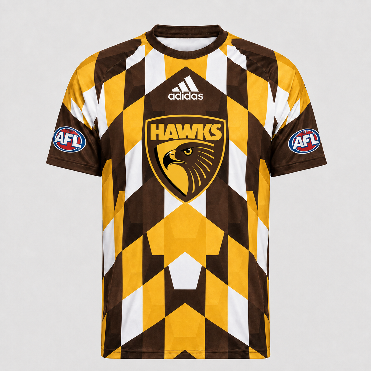 HAW x AFL Premium Geometric Fan Performance T-Shirt