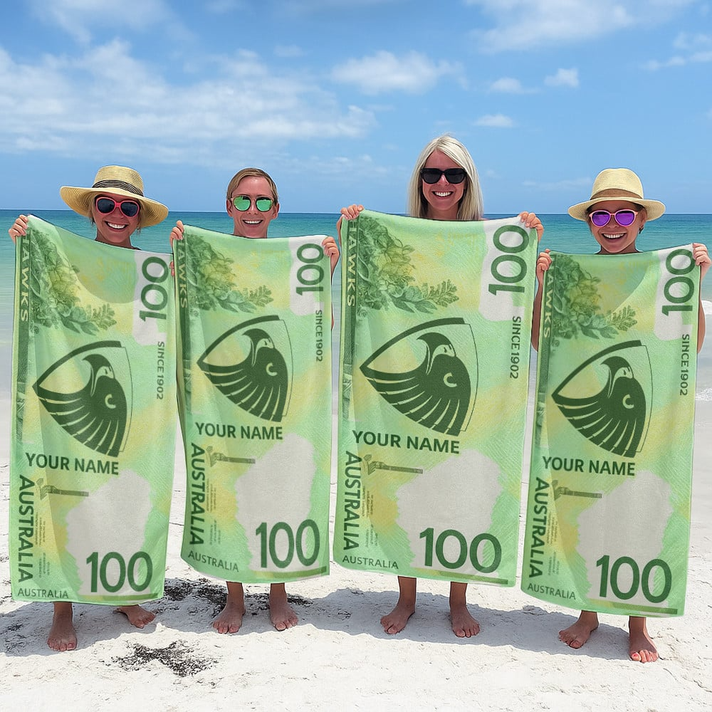 HAW x AFL $100 Personalized Beach Towel Gifts For Fan DDT CTND