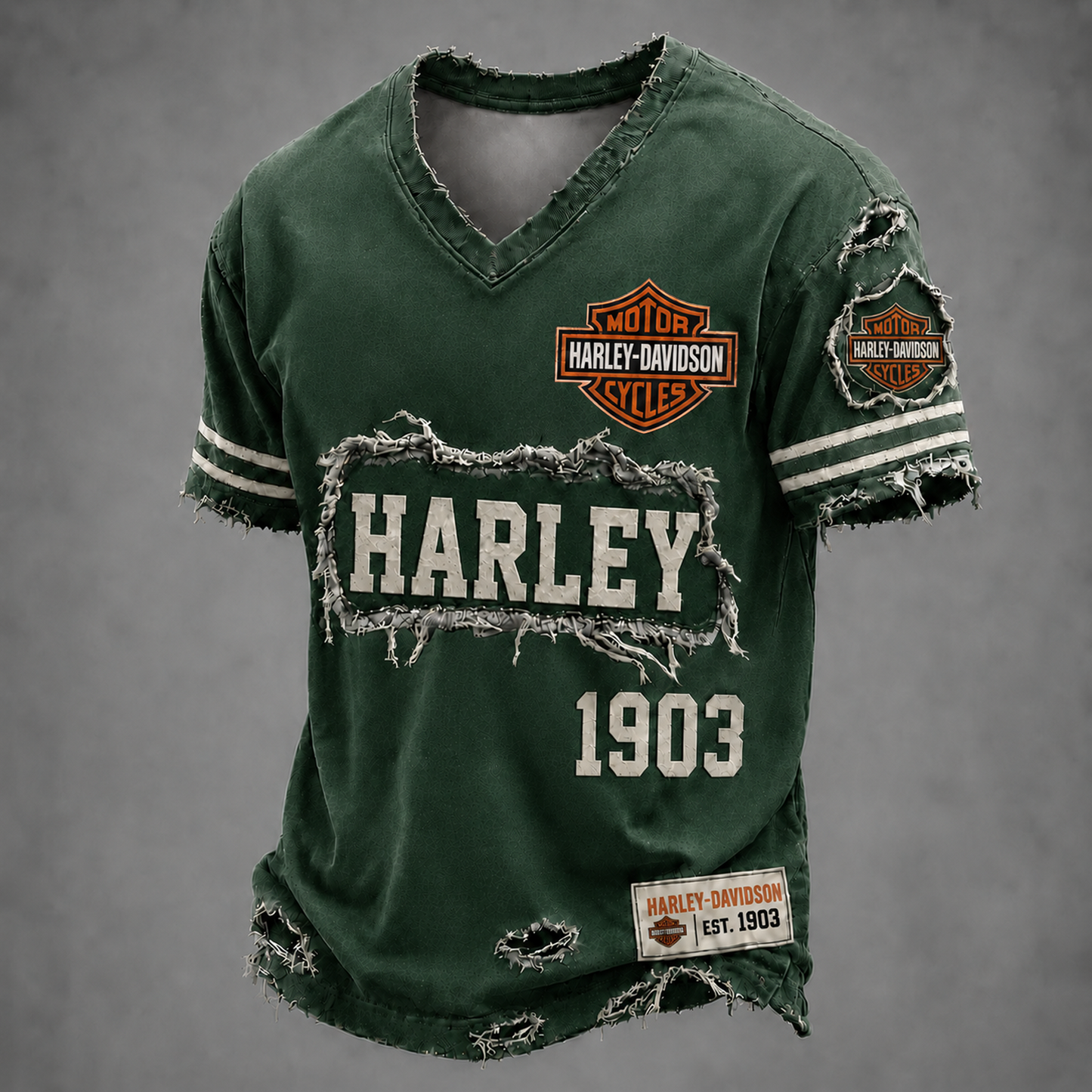 HD LUXURY V-Neck T-Shirt 0306 DatND DVT