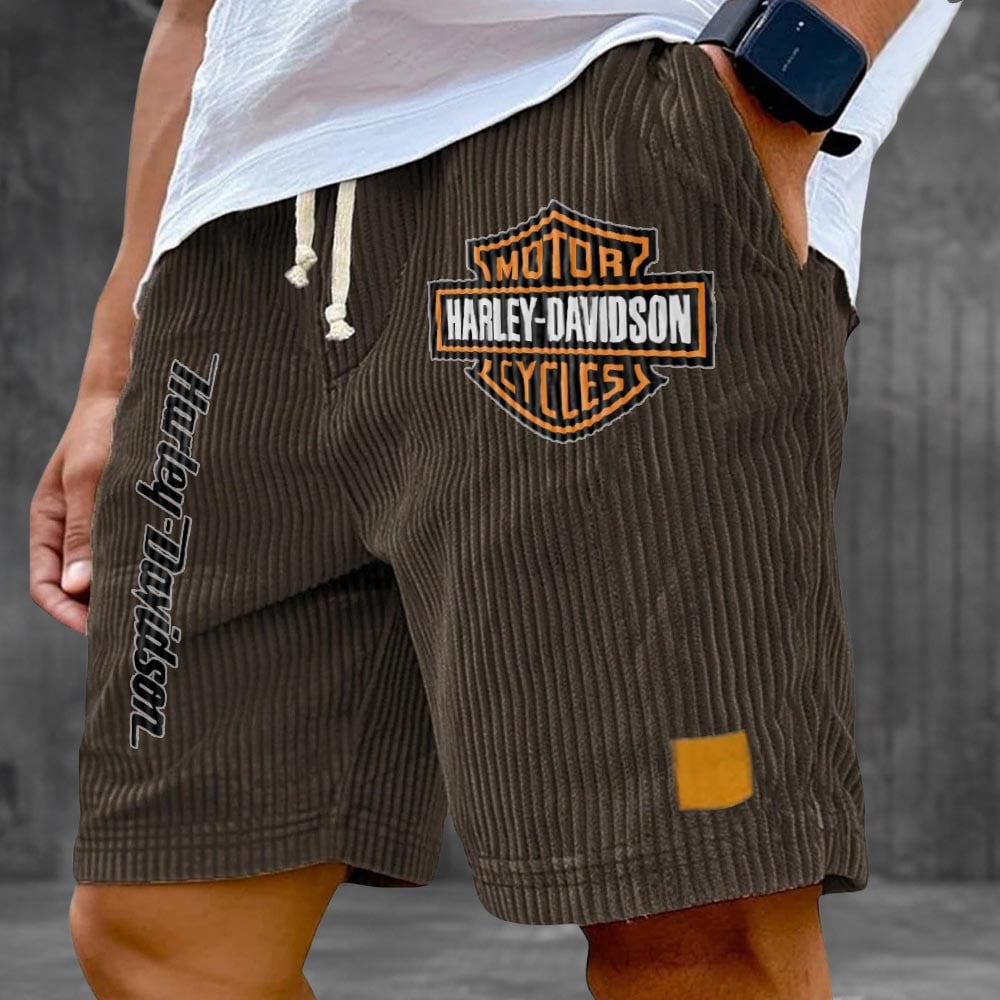 HD Motor Men's Retro Corduroy Shorts 2105 DatND DVT
