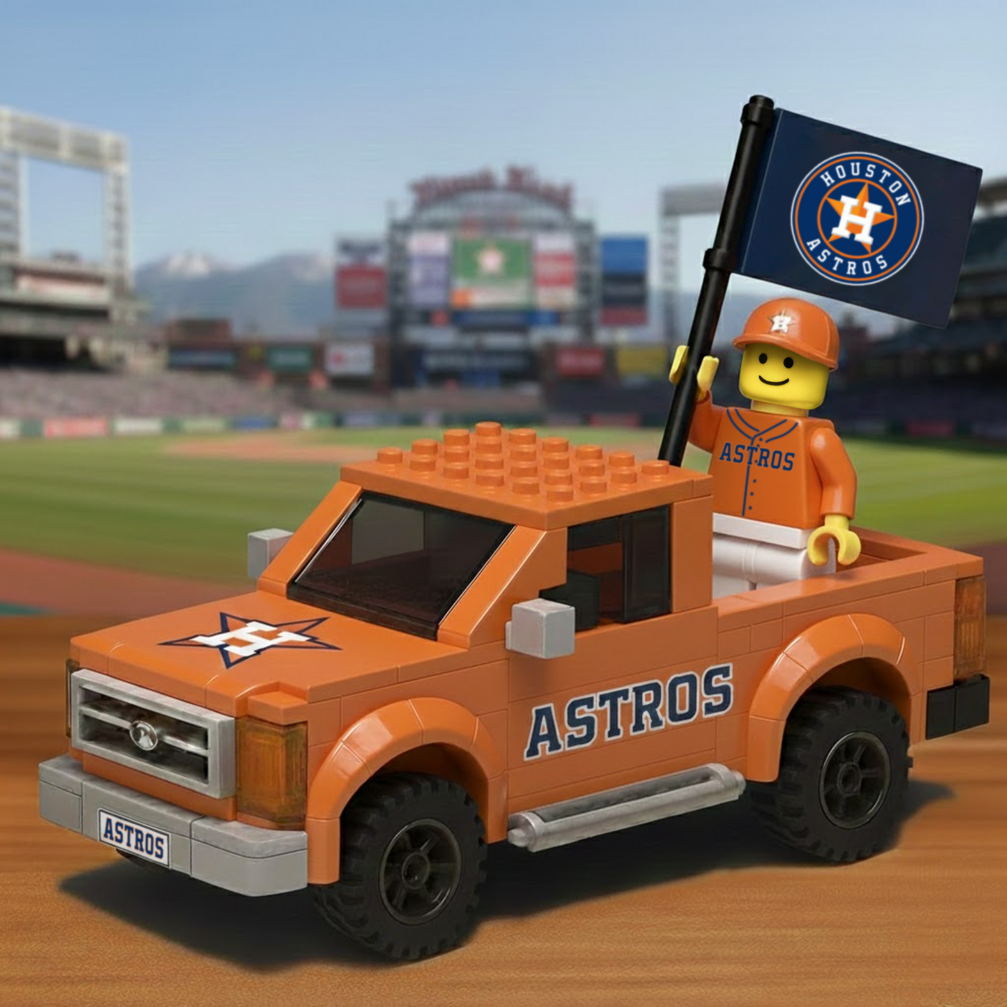 HOU x MLB Building Blocks Truck Toy Set DatND DVT