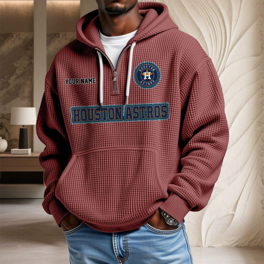 HOU x MLB Waffle Hoodie DATND TANTD