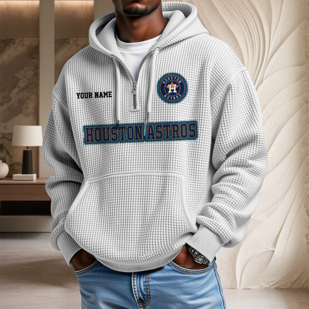 HOU x MLB Waffle Hoodie DATND TANTD