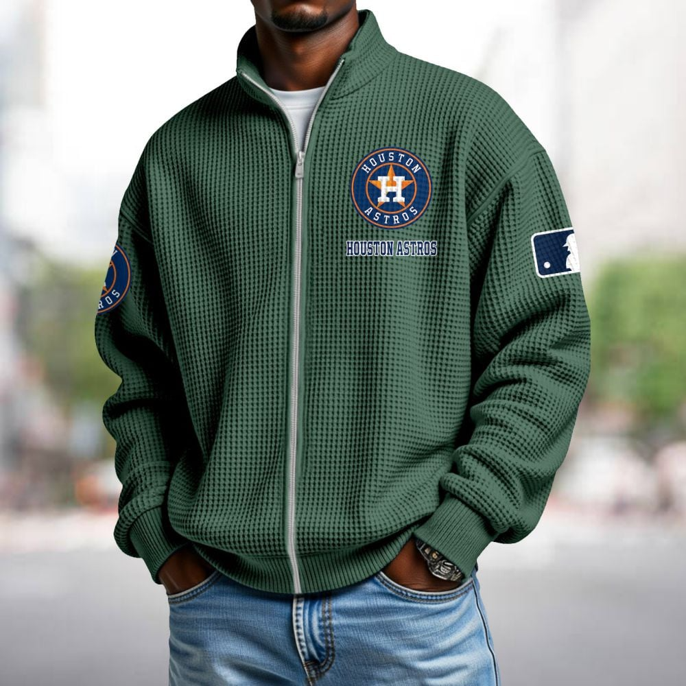 HOU x MLB Waffle Zip-Up Sweatshirt DatND DVT