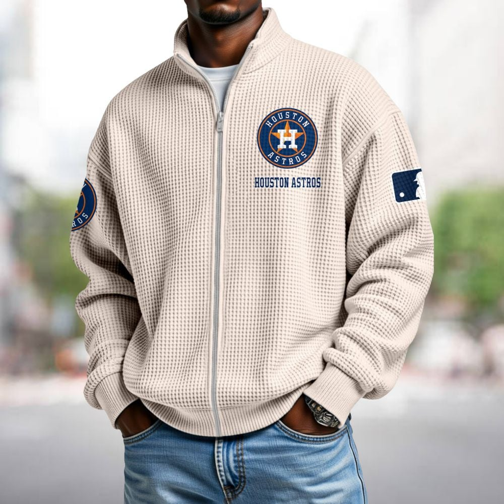 HOU x MLB Waffle Zip-Up Sweatshirt DatND DVT