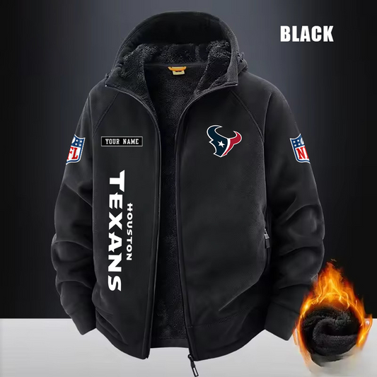 HOU x NFL 3D Half-zip Hoodie DATND TANTD