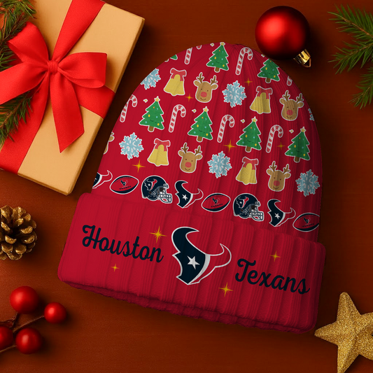 HOU x NFL Christmas Beanie DatND DVT
