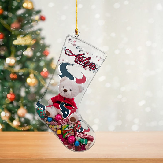 HOU x NFL Christmas Personalized Acrylic Ornament DatND DVT