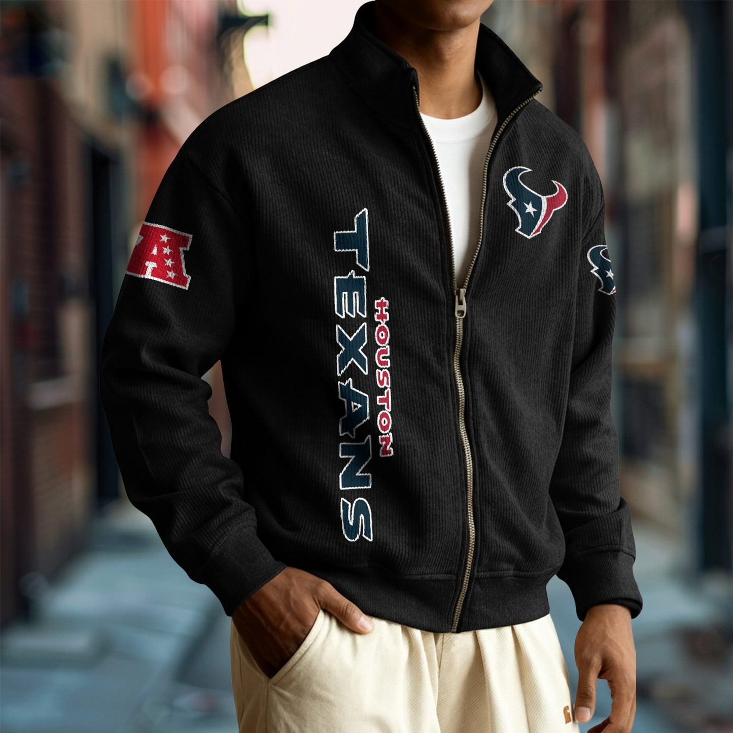 HOU x NFL Corduroy Zip-Up Jacket DatND DVT