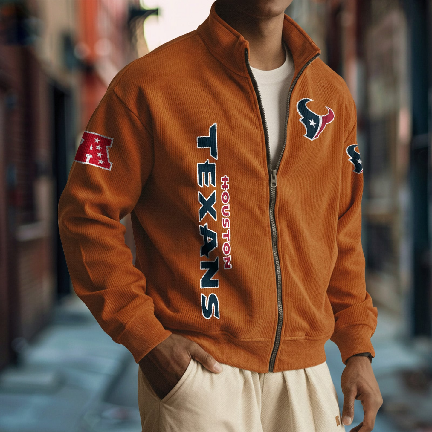 HOU x NFL Corduroy Zip-Up Jacket DatND DVT