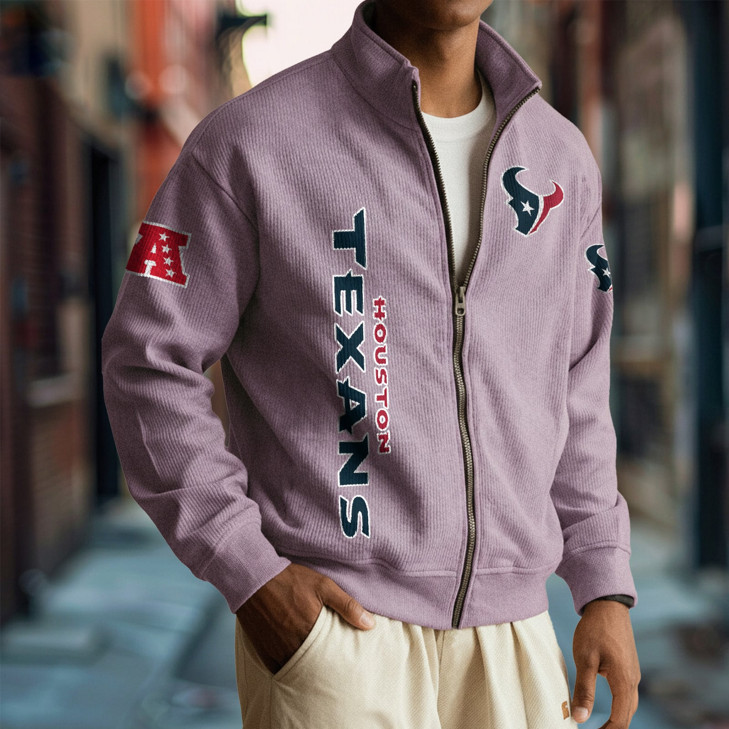HOU x NFL Corduroy Zip-Up Jacket DatND DVT