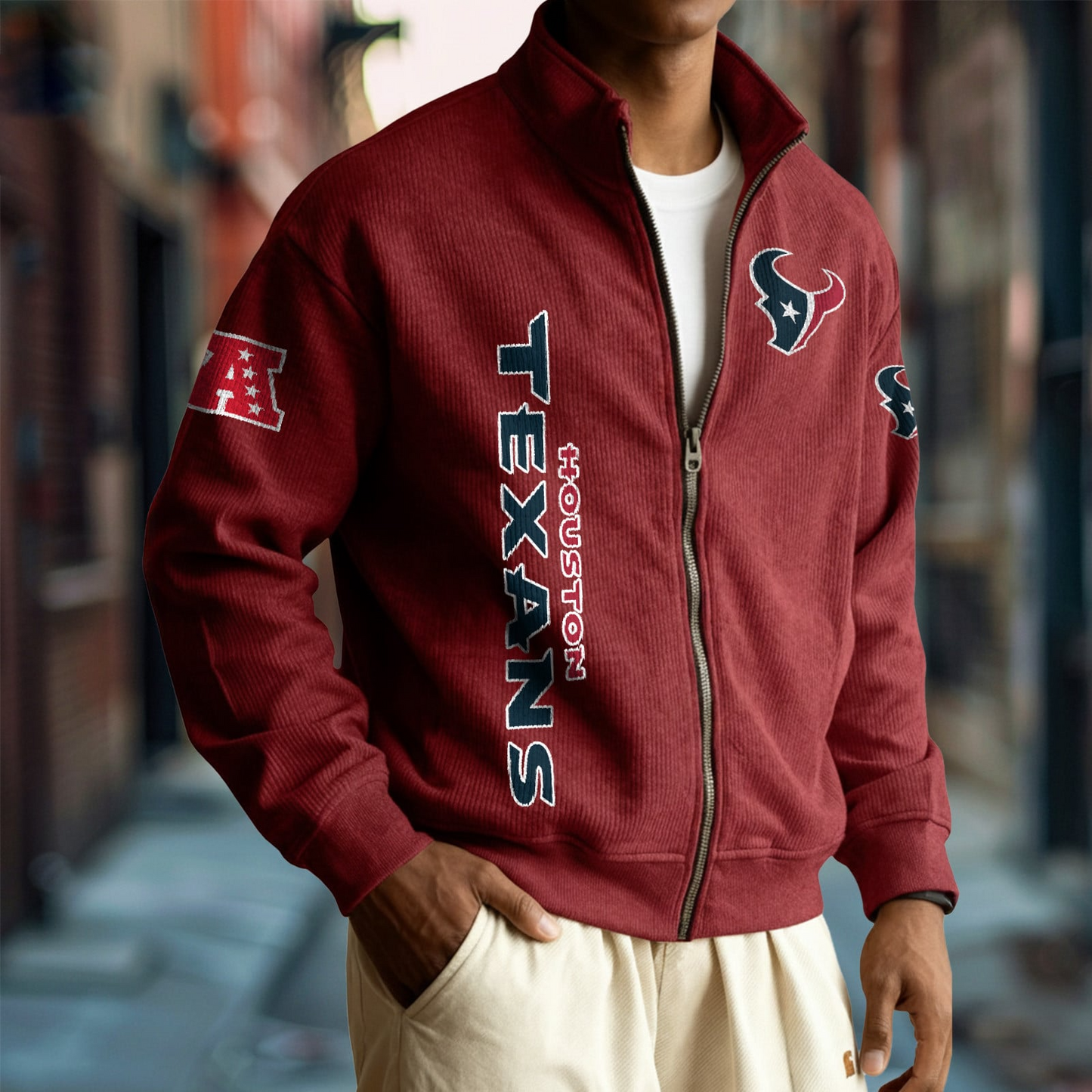 HOU x NFL Corduroy Zip-Up Jacket DatND DVT