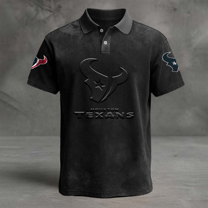 HOU x NFL Embossed Polo Shirt DATND TANTD