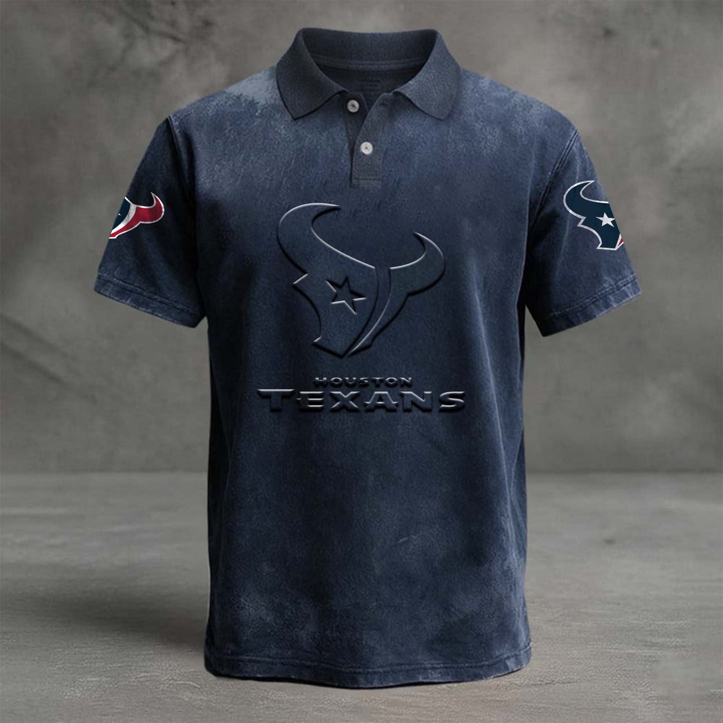 HOU x NFL Embossed Polo Shirt DATND TANTD