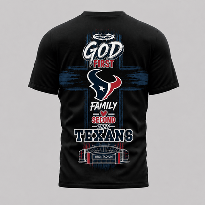 HOU x NFL Faith Family Team Pride 3D T-Shirt 0207