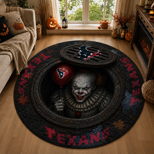 HOU x NFL Halloween IT Rug