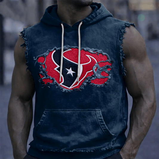 HOU x NFL Menƒ??s Sleeveless Hoodie Tank DATND TANTD 280526