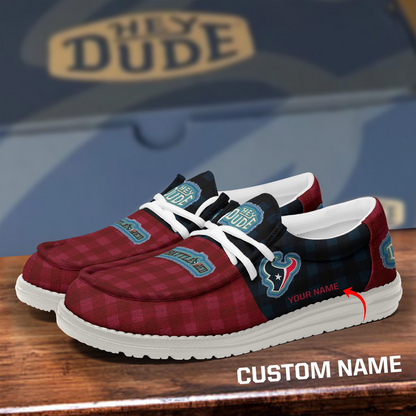HOU x NFL Premium Hey Dude Shoes DATND TANTD