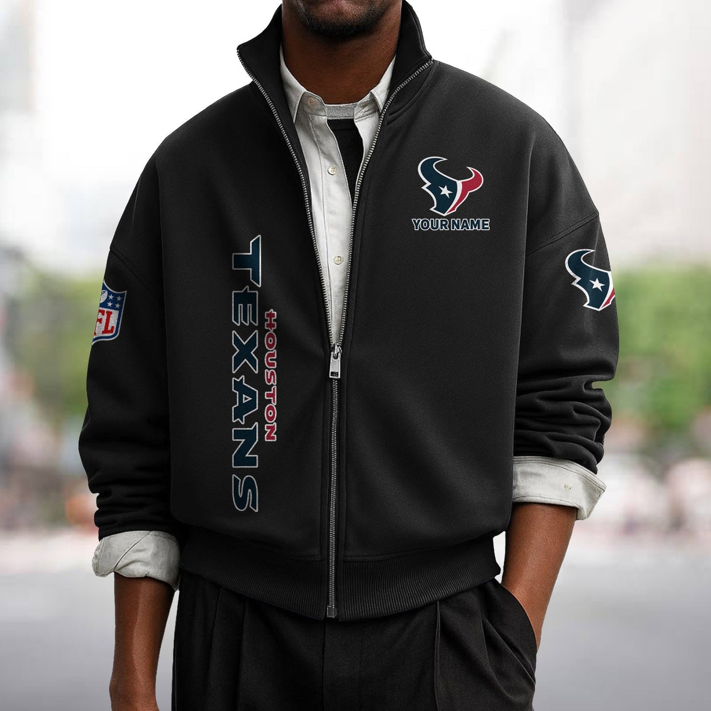 HOU x NFL Sweatshirt Full Zip DATND TANTD