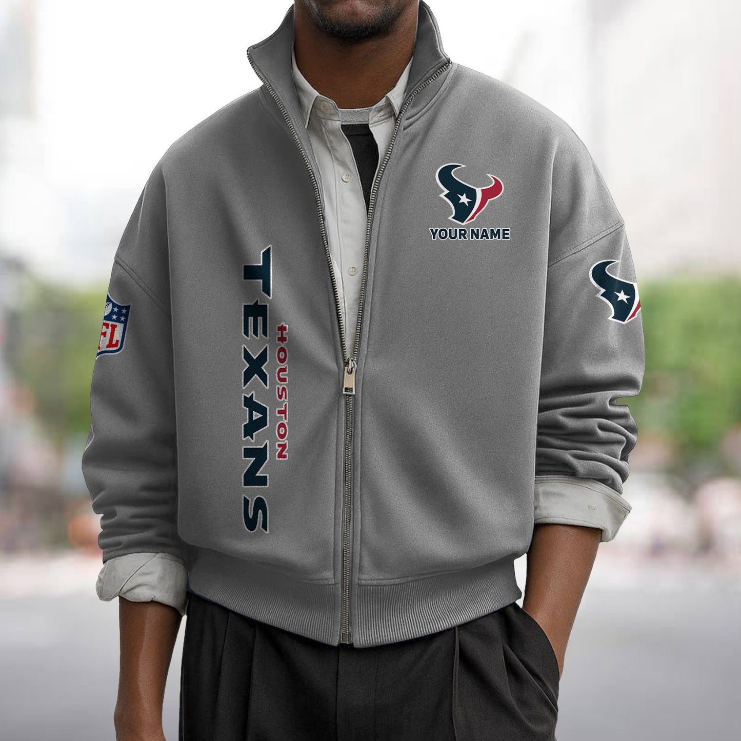 HOU x NFL Sweatshirt Full Zip DATND TANTD