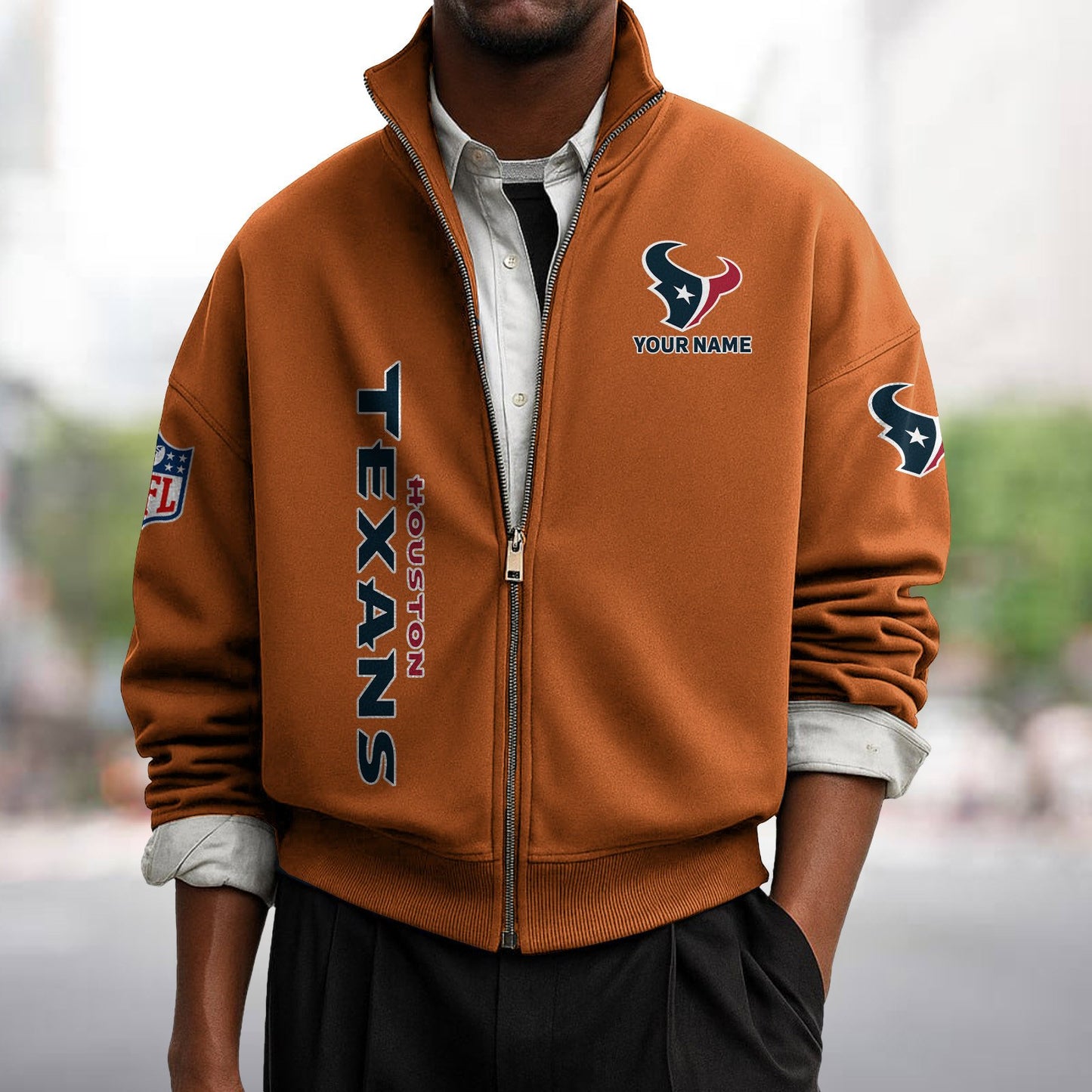 HOU x NFL Sweatshirt Full Zip DATND TANTD