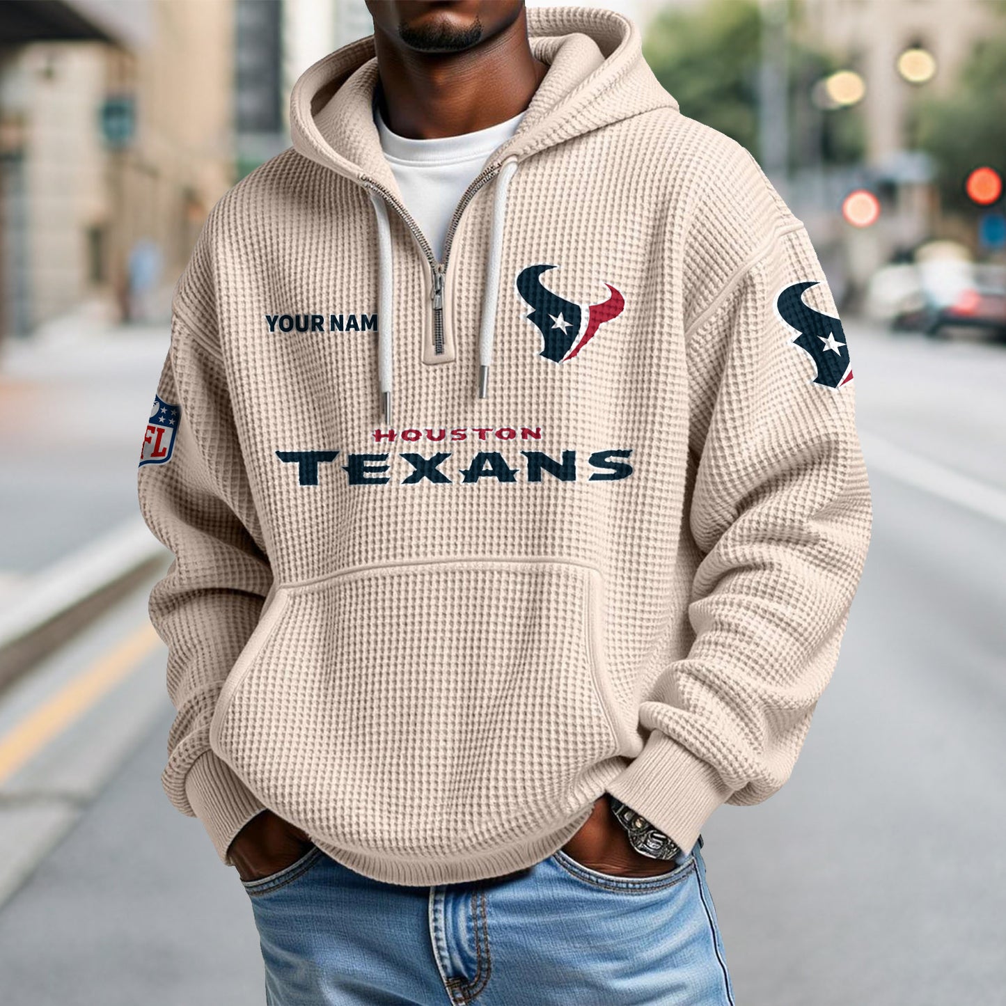 HOU x NFL Waffle Hoodie DatND DVT