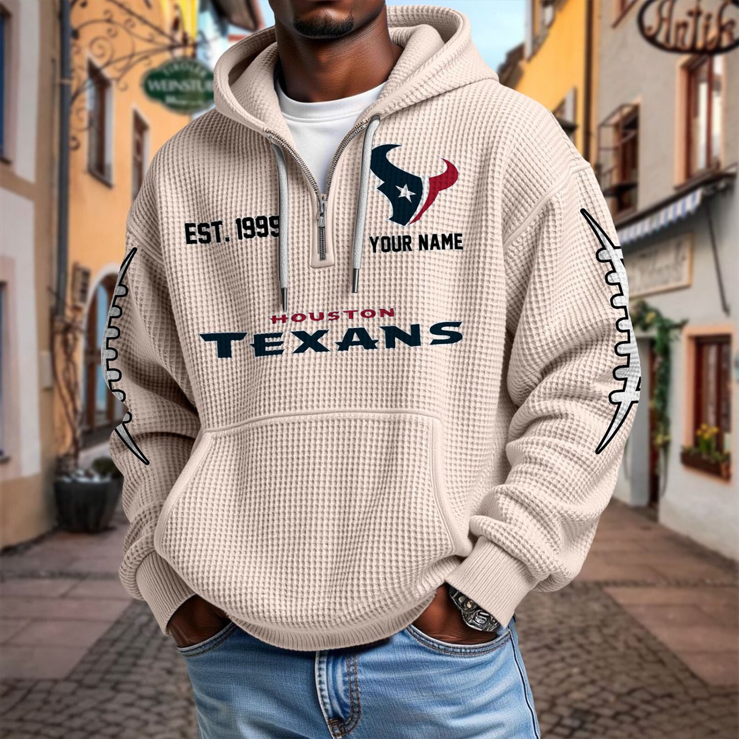 HOU x NFL Waffle Hoodie DatND DVT