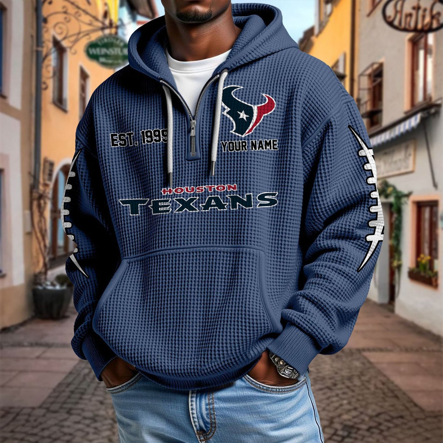 HOU x NFL Waffle Hoodie DatND DVT