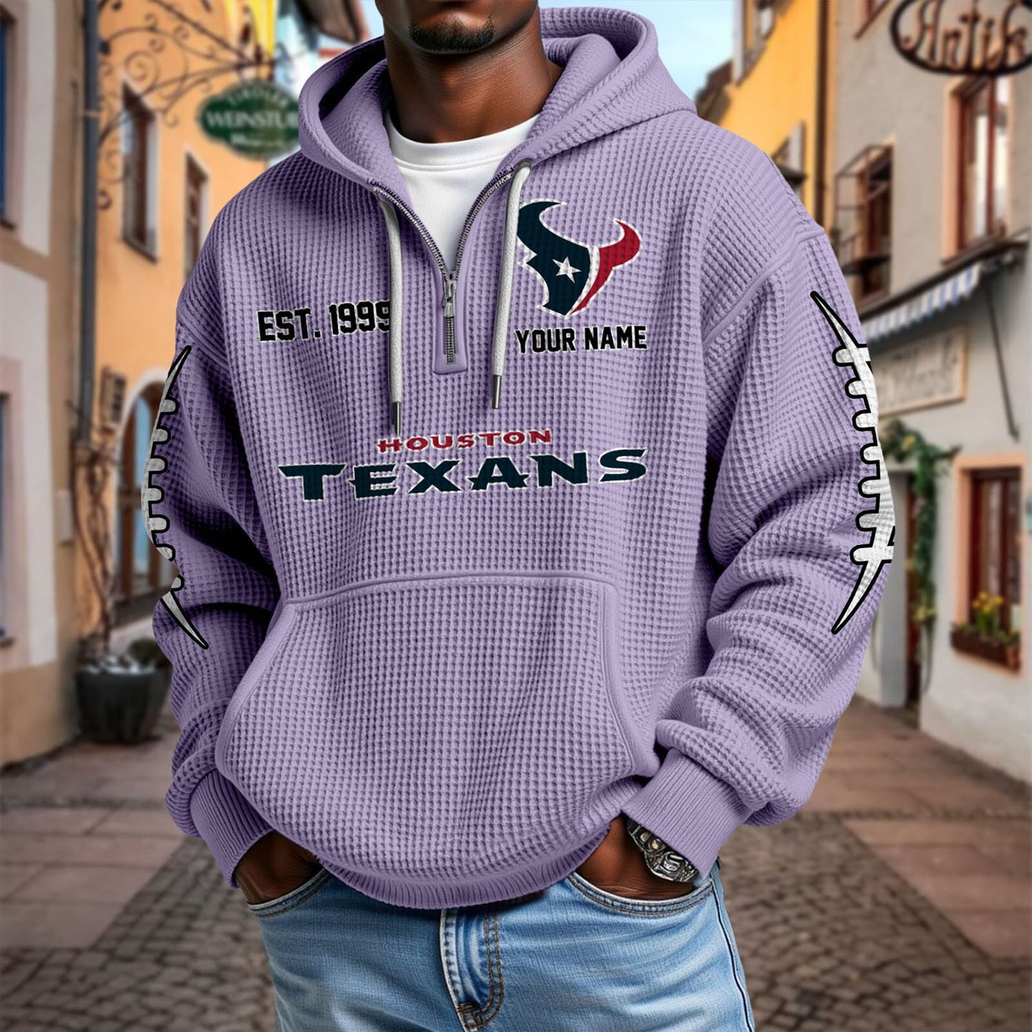 HOU x NFL Waffle Hoodie DatND DVT