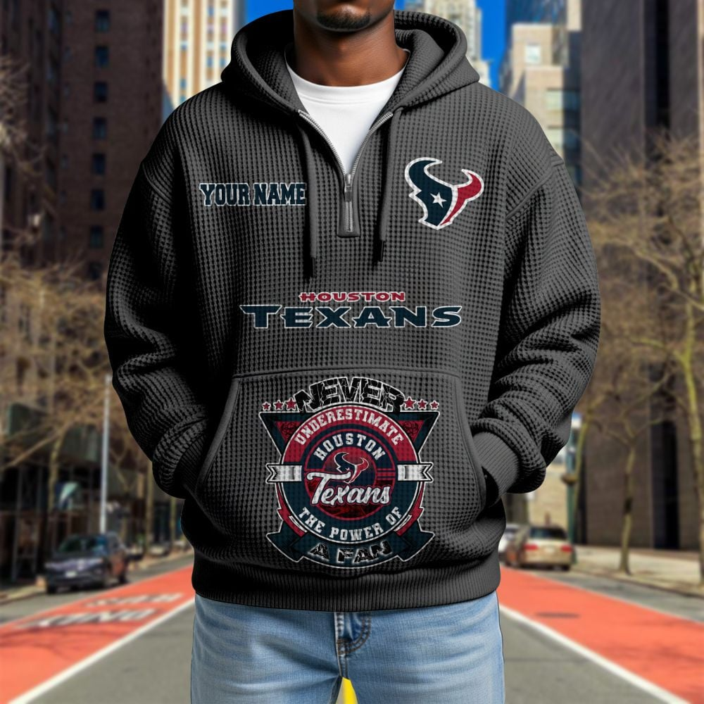 HOU x NFL Waffle Hoodie DATND TANTD