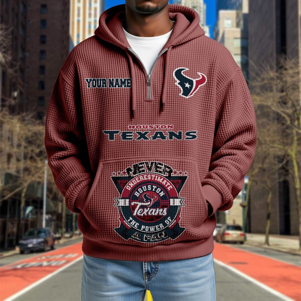 HOU x NFL Waffle Hoodie DATND TANTD