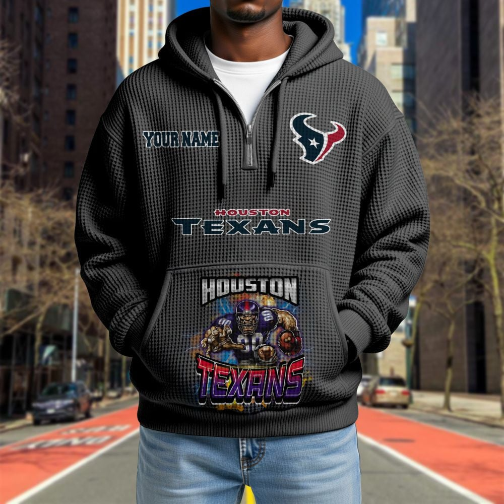 HOU x NFL Waffle Hoodie DATND TANTD