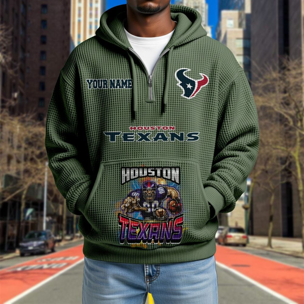 HOU x NFL Waffle Hoodie DATND TANTD