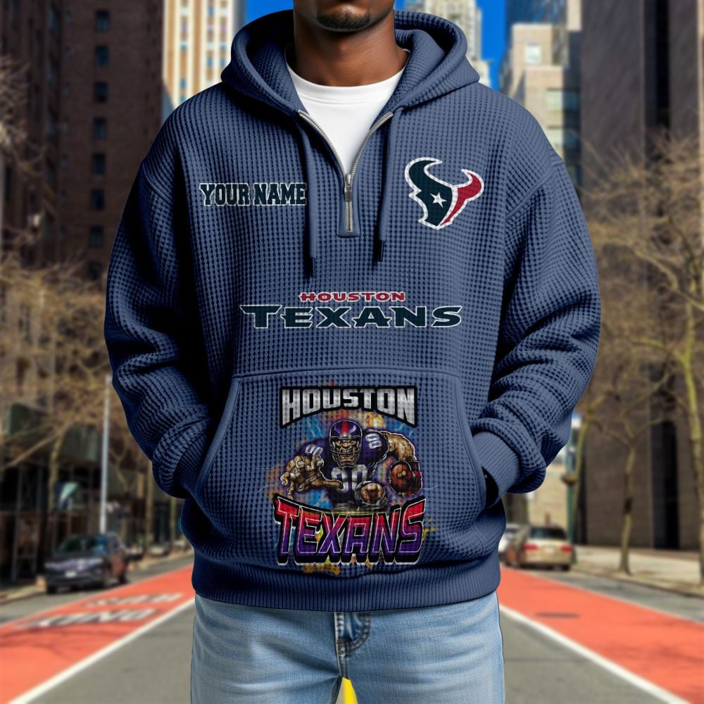 HOU x NFL Waffle Hoodie DATND TANTD