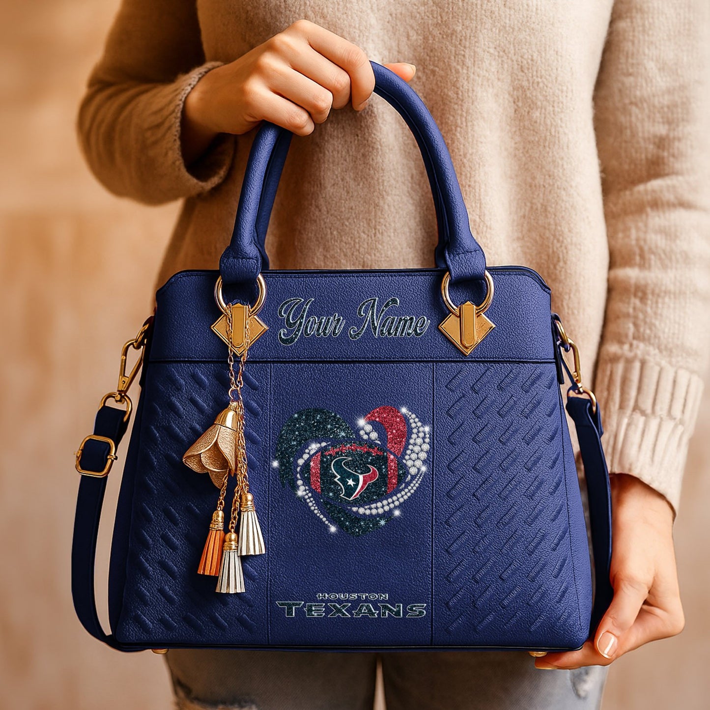 HOU x NFL Zip Handbag 0811 DatND DVT